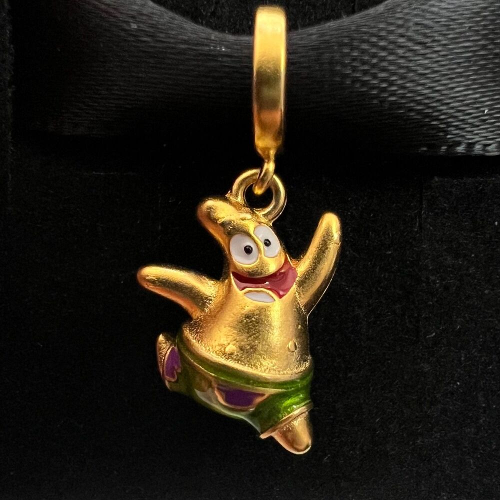 Patrick Star Spongebob Squarepants S925 Pandora Moments Compatible Charm